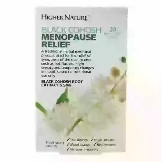 Higher Nature Black Cohosh Menopause Relief x 30 Tablets